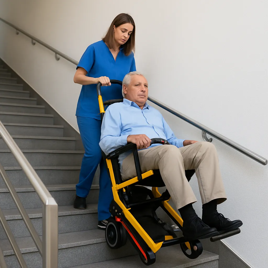 Krzesło ewakuacyjne – jak zwiększa bezpieczeństwo osób o ograniczonej mobilności