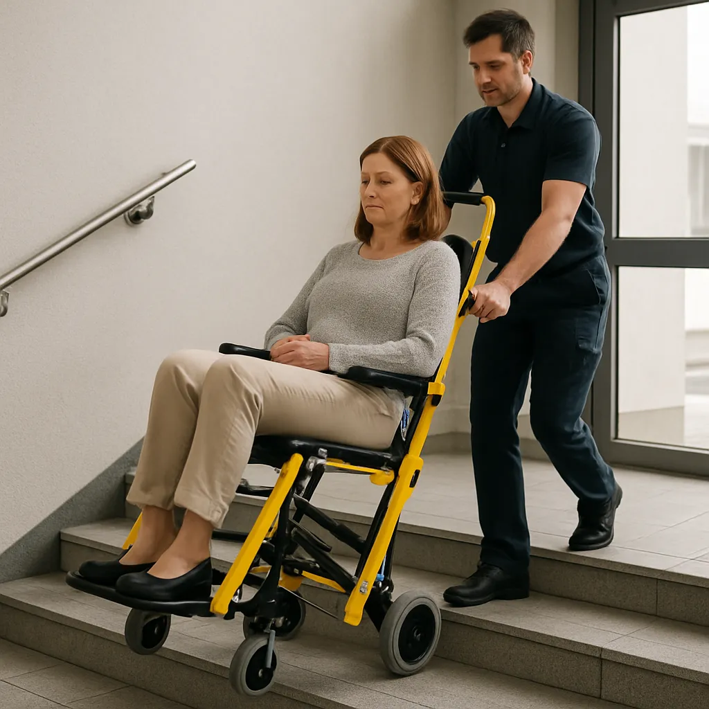 Krzesła do ewakuacji – kiedy warto je stosować w budynkach publicznych